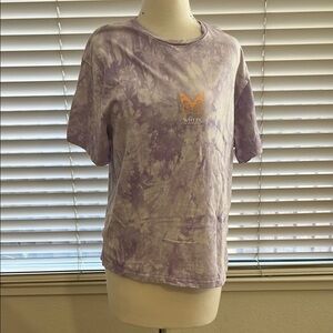 White Fox Boutique Purple Tie-Dye Short Sleeve Tee